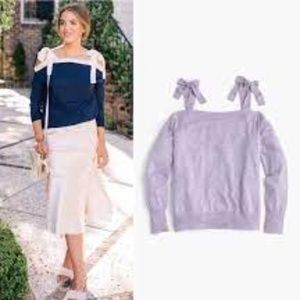 J CREW Merino Wool Cold Shoulder Sweater S/M